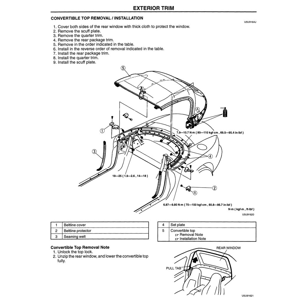 MAZDA MX-5 MIATA NA SERIES (1997) SERVICE WORKSHOP MANUAL - Image 5