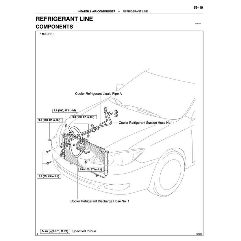 TOYOTA CAMRY ACV30 MCV30 (2002-2006) SERVICE WORKBOOK WORKSHOP MANUAL - Image 6