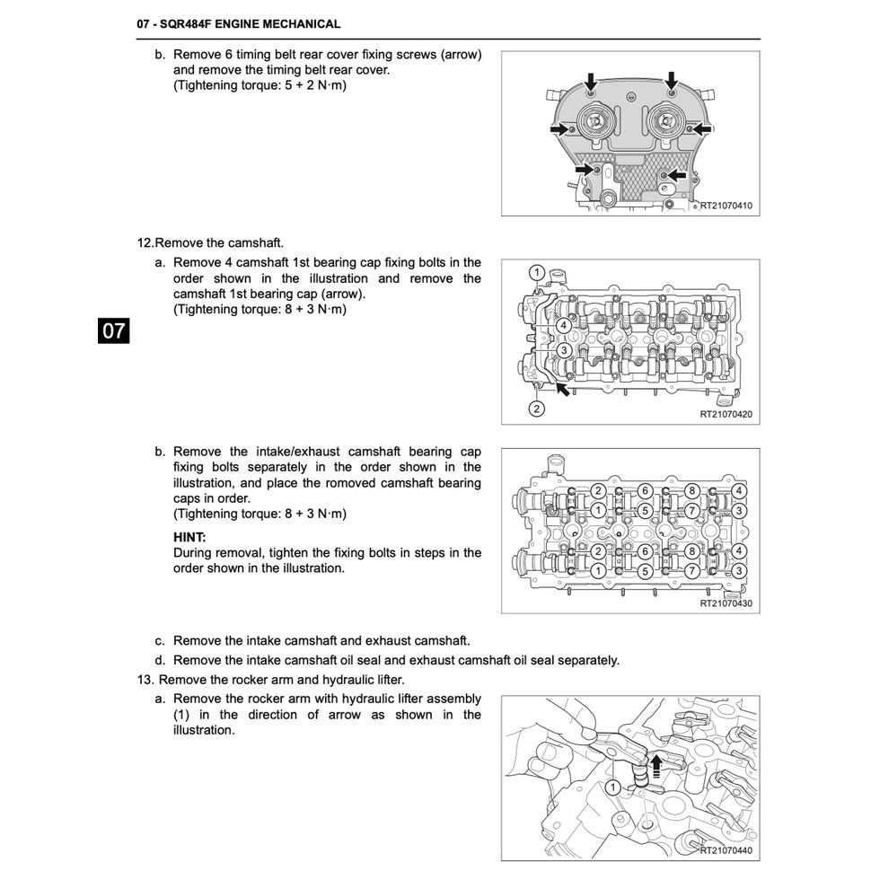 CHERY TIGGO 5 T21 (2014-2021) SERVICE WORKSHOP MANUAL - Image 5