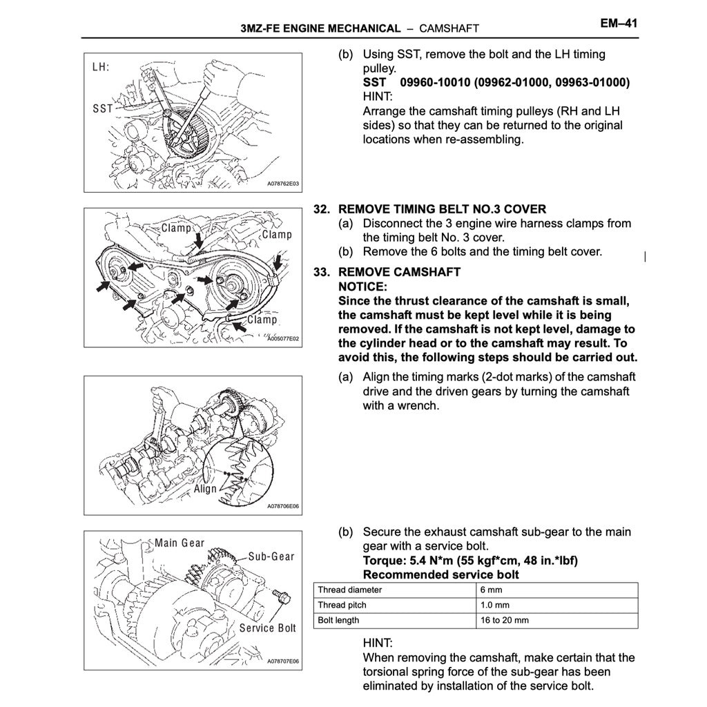 LEXUS RX330 XU30 (2004-2009) SERVICE WORKSHOP MANUAL - Image 5