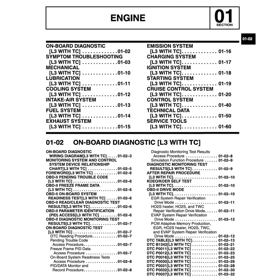 MAZDA CX-7 ER (2007-2012) SERVICE WORKSHOP MANUAL - Image 3