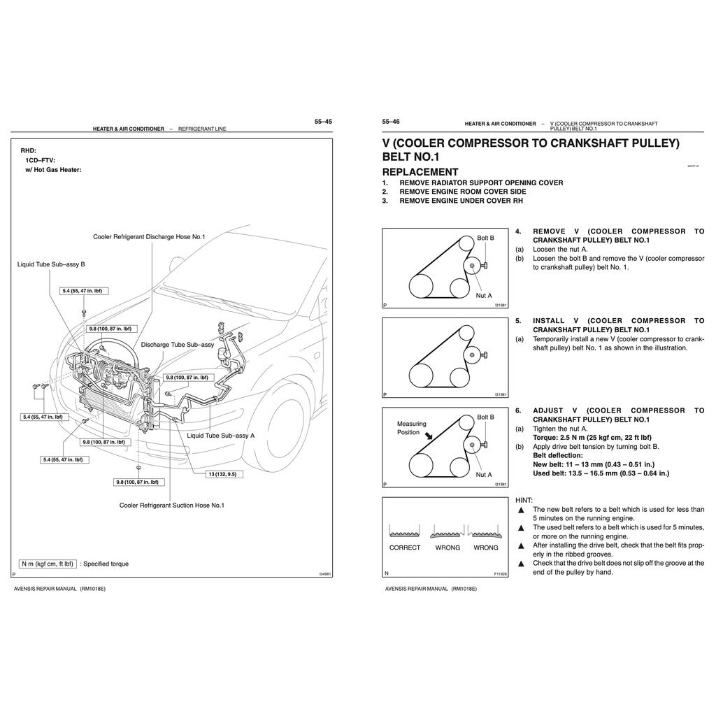 TOYOTA AVENSIS (2003-2009) SERVICE WORKSHOP MANUAL - Image 5