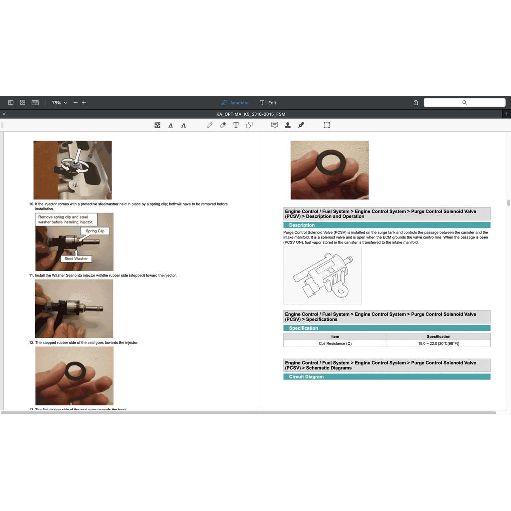 KIA OPTIMA K5 TF (2010-2015) SERVICE WORKSHOP MANUAL - Image 7