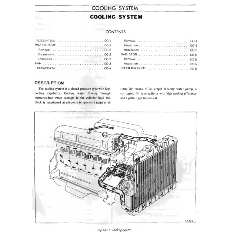 DATSUN 240Z S30 (1969-1973) SERVICE WORKSHOP MANUAL + PARTS CATALOGUE - Image 6