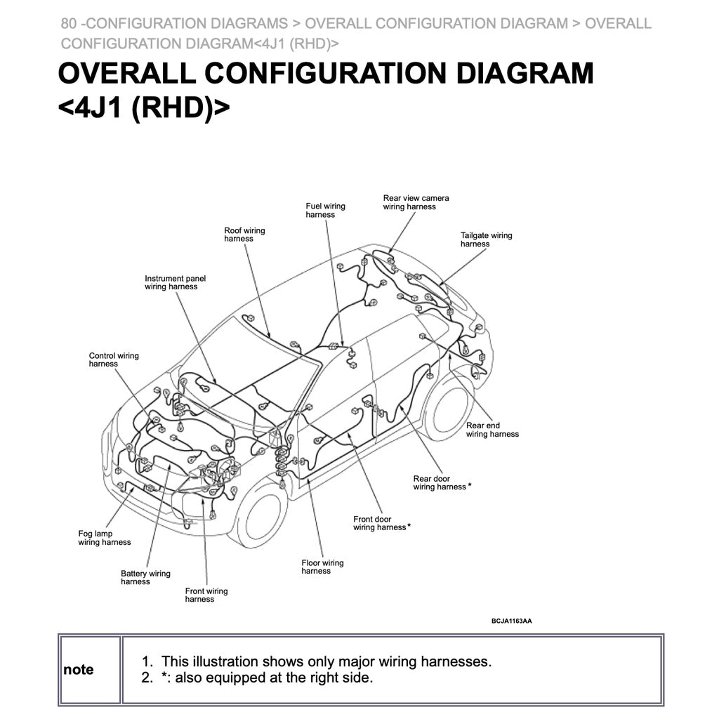 ASX MITSUBISHI ASX (2020-2022) SERVICE WORKSHOP MANUAL - Image 8