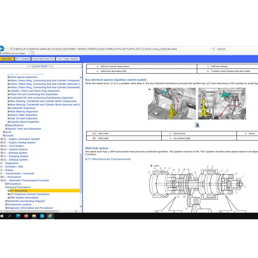 SUZUKI VITARA (2015-2022) SERVICE WORKSHOP MANUAL - Image 7