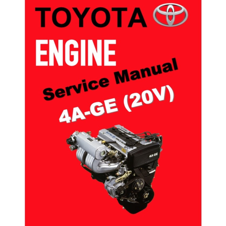 4AGE TOYOTA ENGINE 4A-GE (20V) "BLACKTOP" SERVICE WORKSHOP MANUAL + DIAGNOSTIC MANUAL + WIRING DIAGRAMS/ECU PINOUTS