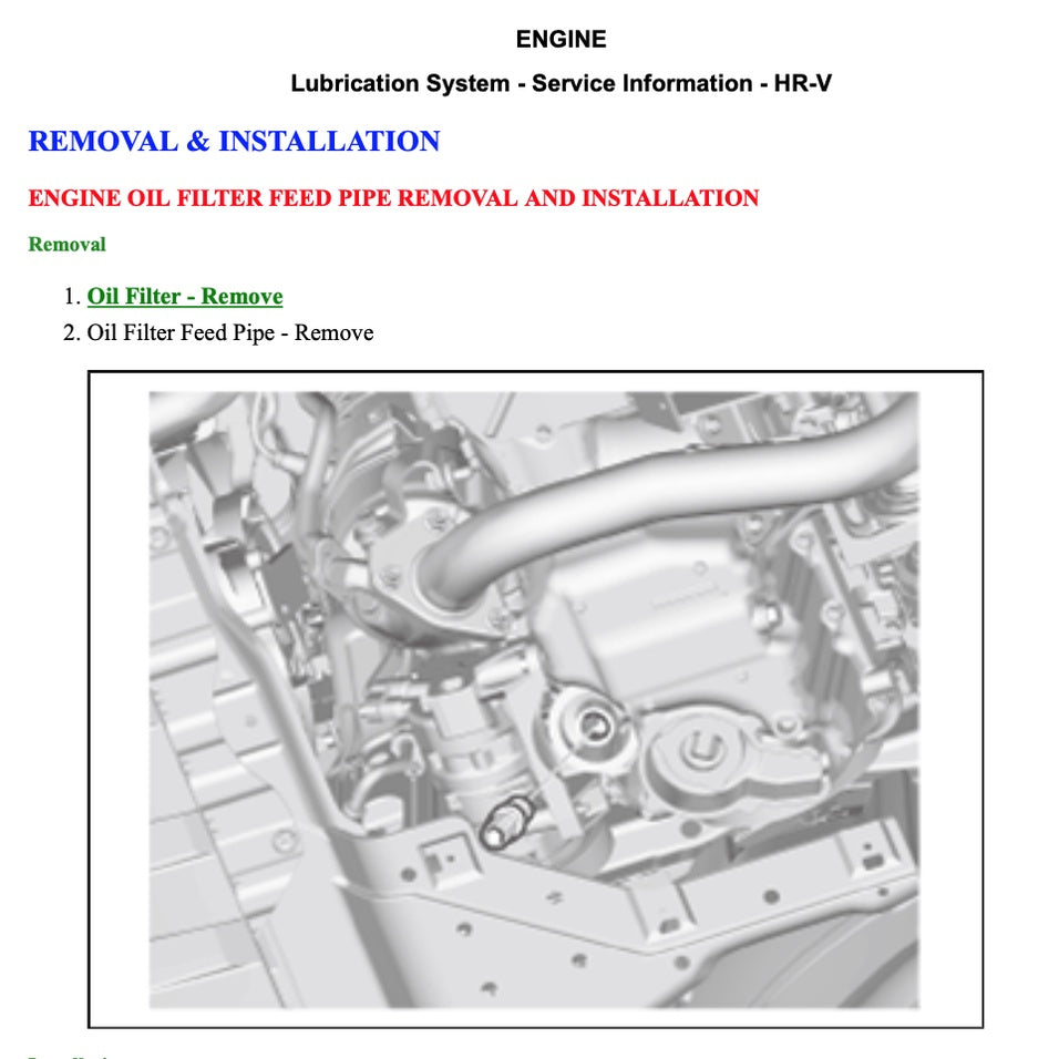 HRV HONDA HR-V RU (2013-2021) SERVICE WORKSHOP MANUAL - Image 5