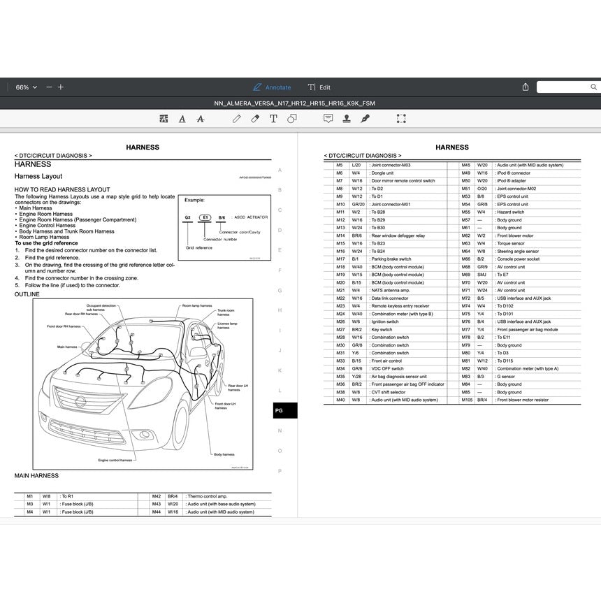 NISSAN ALMERA N17 (2011-2018) SERVICE WORKSHOP MANUAL - Image 7