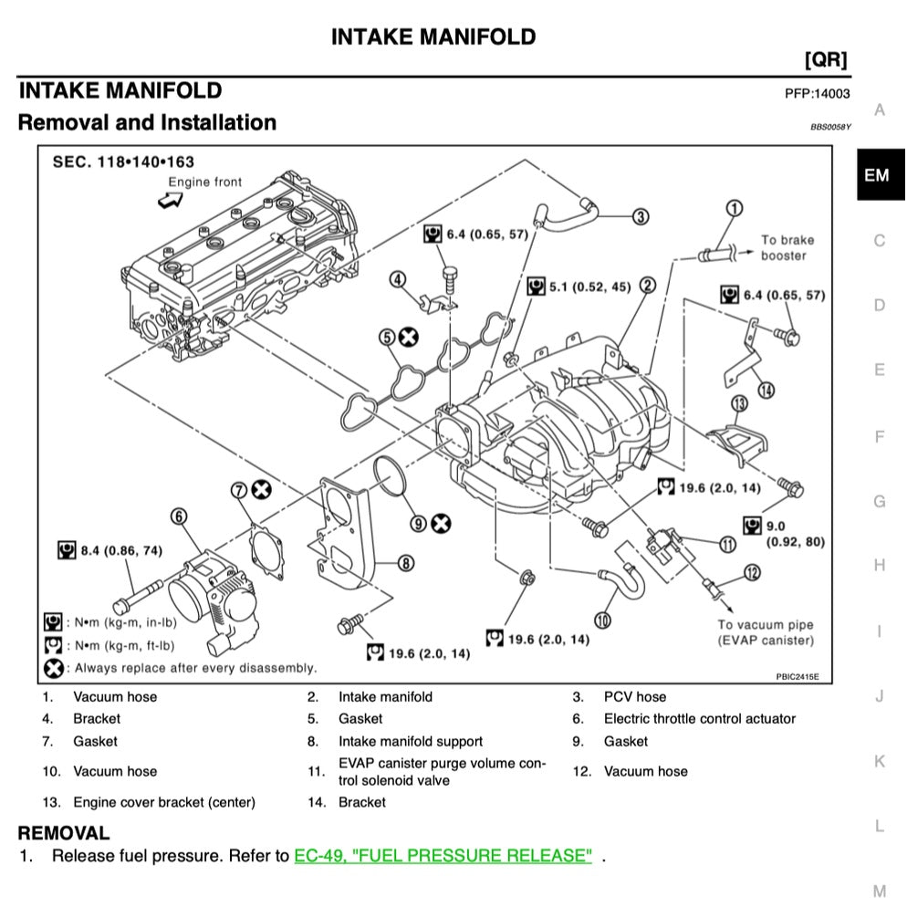 NISSAN TEANA CEFIRO (2003-2008) SERVICE WORKSHOP MANUAL - Image 4