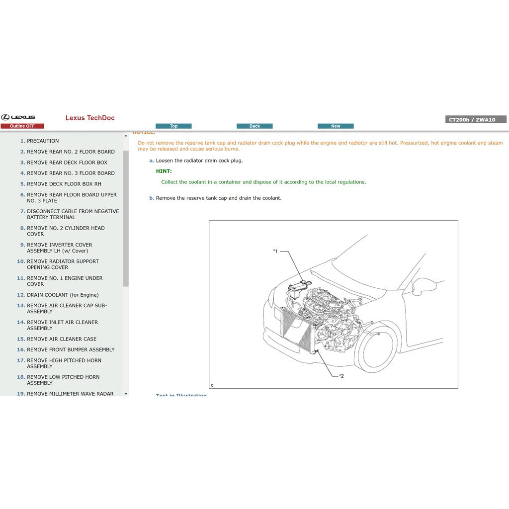 LEXUS CT200h (2011-2017) SERVICE WORKSHOP MANUAL - Image 6