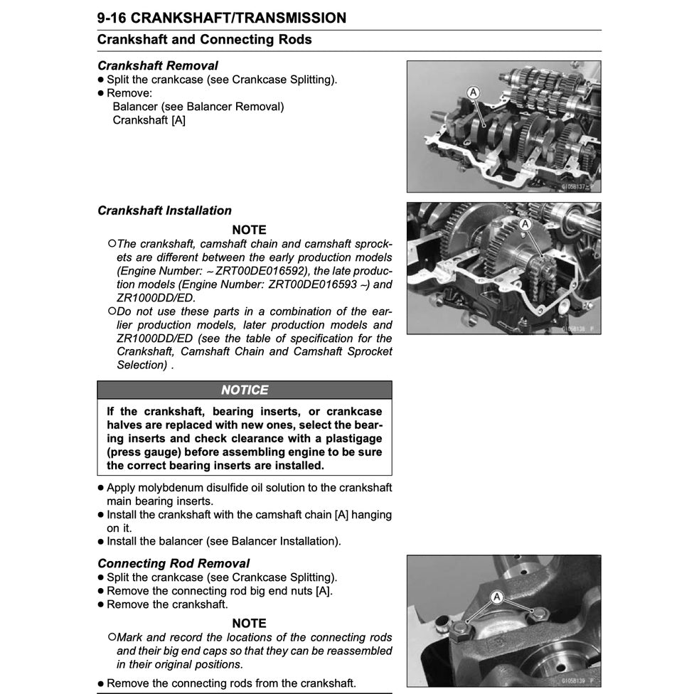 KAWASAKI Z1000 (2010-2013) SERVICE WORKSHOP MANUAL + OWNER'S MANUAL - Image 8