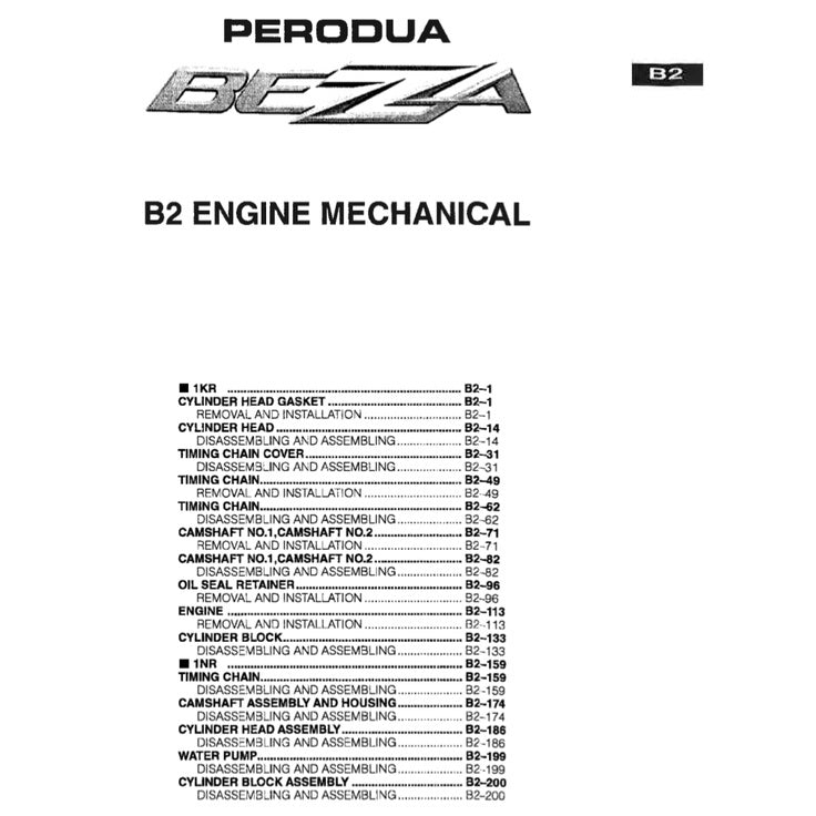 PERODUA BEZZA B300 (2016-2023) SERVICE WORKSHOP MANUAL - Image 5