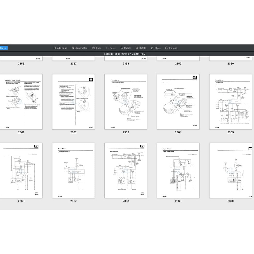 HONDA ACCORD 8 CP (2008-2012) SERVICE WORKSHOP MANUAL - Image 6
