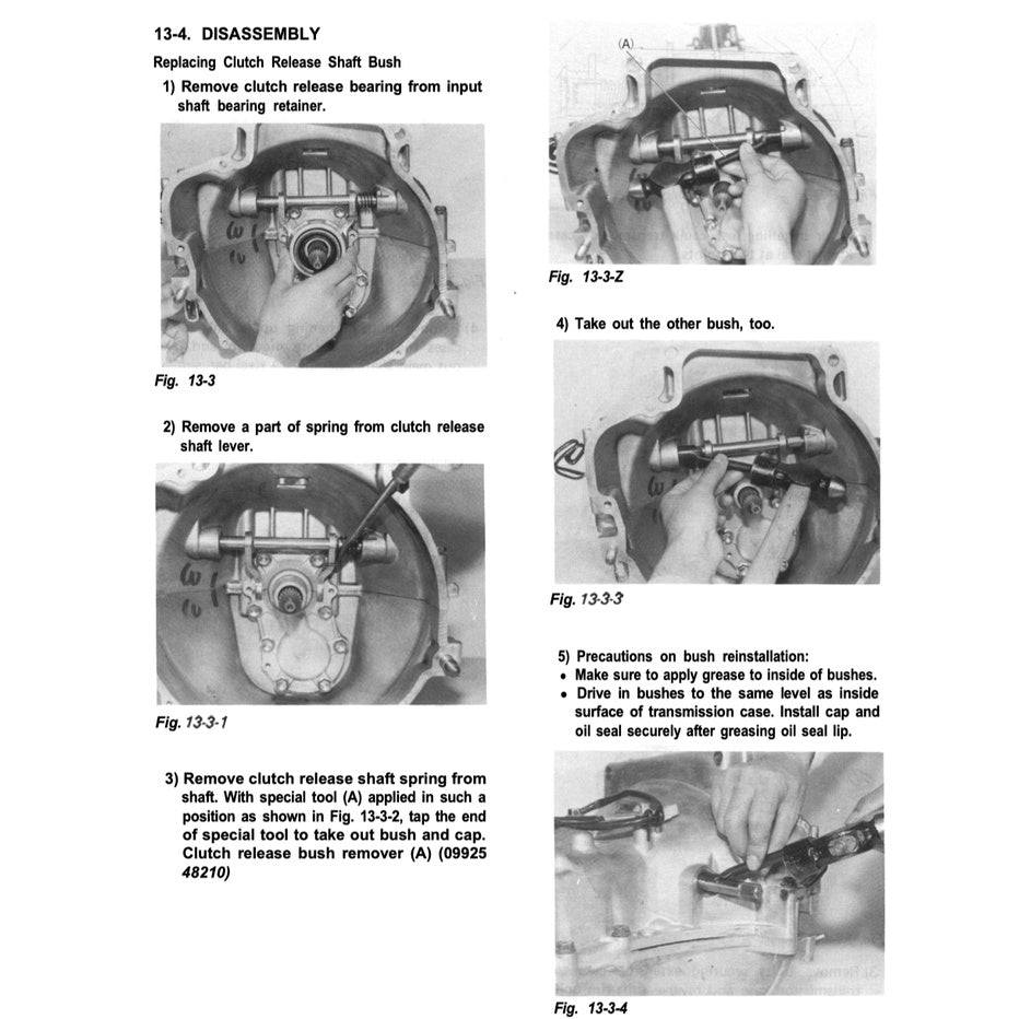 SUZUKI JIMNY SAMURAI SJ413 (1986-1995) SERVICE WORKSHOP MANUAL + SUPPLEMENT 2WD+EFI + PARTS CATALOGUE - Image 7