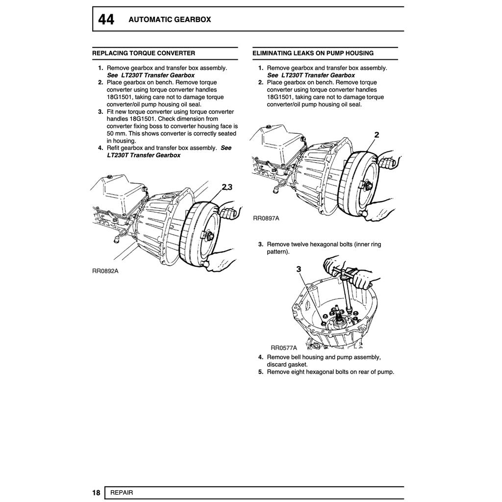 LAND ROVER DISCOVERY SERIES I (1989-1998) SERVICE WORKSHOP MANUAL - Image 7
