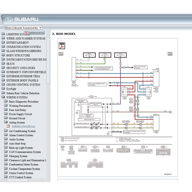 SUBARU LEVORG (2015-2020) SERVICE WORKSHOP MANUAL - Image 8