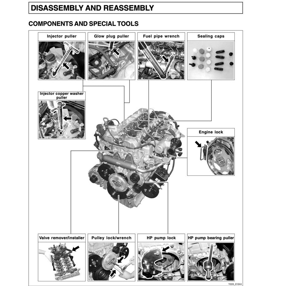 SSANGYONG REXTON Y200/250/270 (2001-2012) SERVICE WORKSHOP MANUAL - Image 9