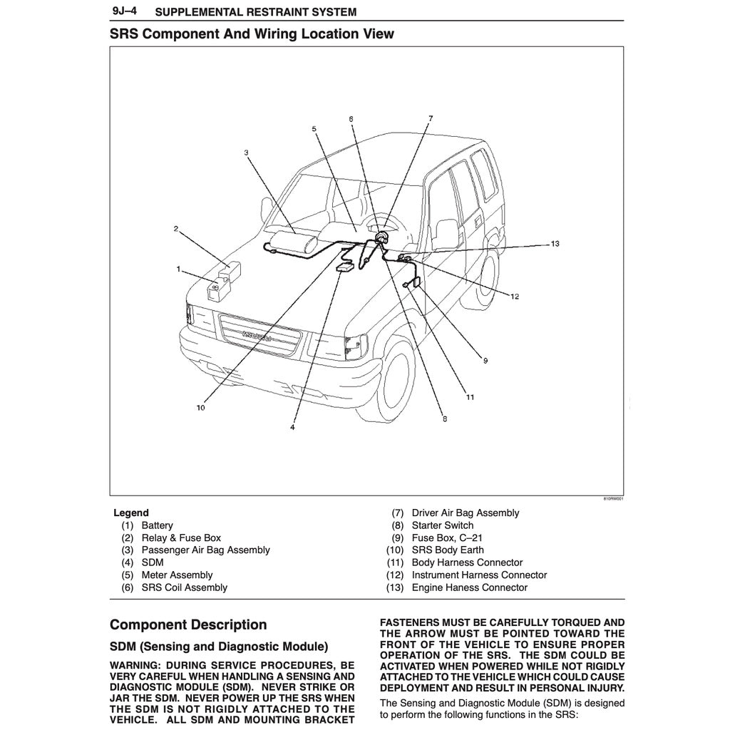 ISUZU TROOPER UX/UBS SERIES (1998-2003) SERVICE WORKSHOP MANUAL - Image 8