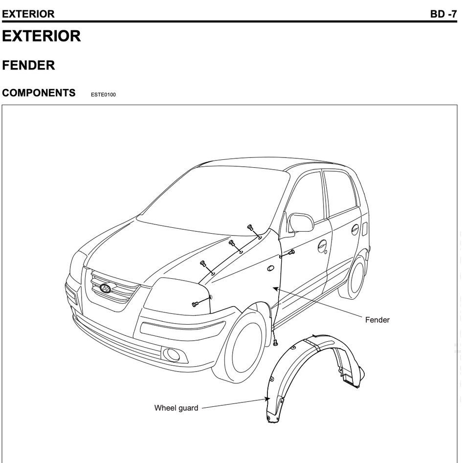 INOKOM / HYUNDAI ATOS PRIME (2003-2014) SERVICE WORKSHOP MANUAL - Image 5
