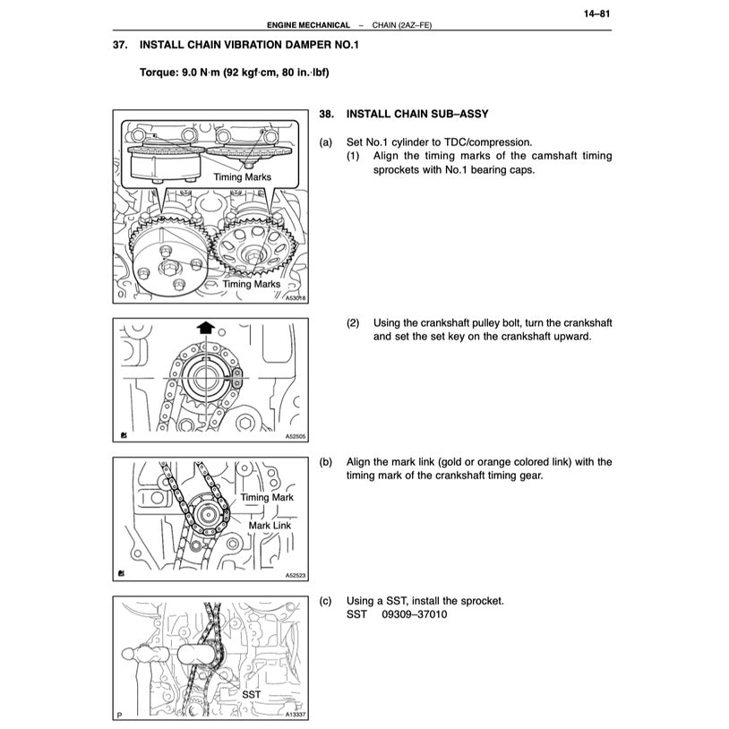 TOYOTA CAMRY ACV30 MCV30 (2002-2006) SERVICE WORKBOOK WORKSHOP MANUAL - Image 3