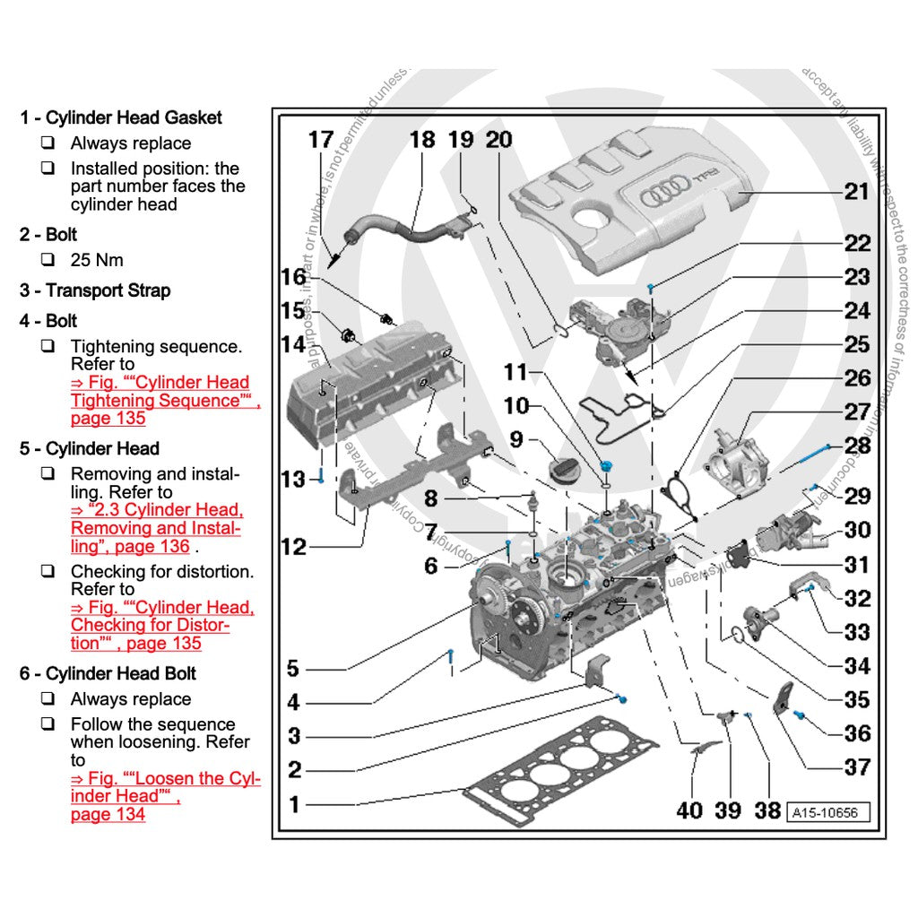 VW GOLF MK6 (2009-2013) SERVICE WORKSHOP MANUAL - Image 7