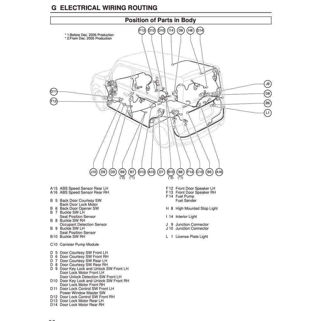 TOYOTA bB (2000-2005) SERVICE WORKSHOP MANUAL - Image 9