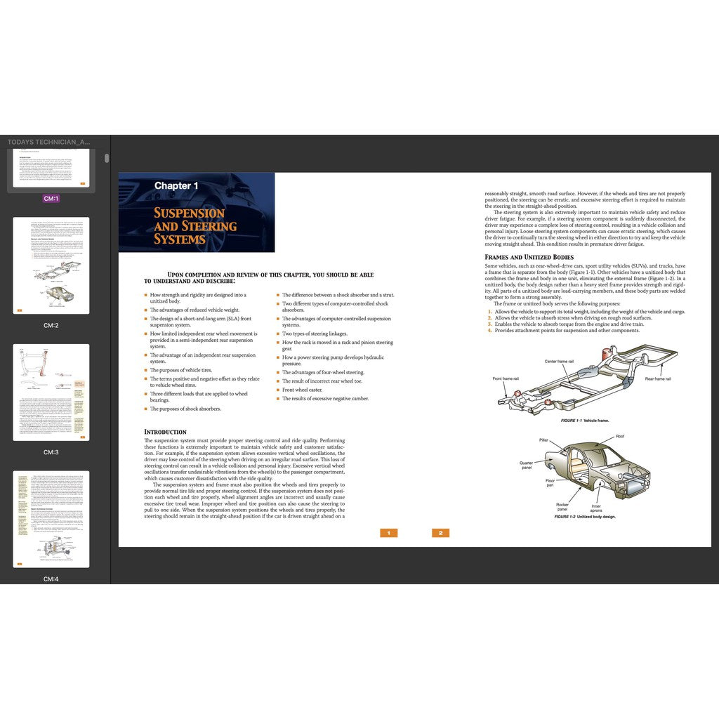 TODAY'S TECHNICIAN: AUTOMOTIVE SUSPENSION & STEERING SYSTEMS - TRAINING AND WORKSHOP MANUAL - Image 4