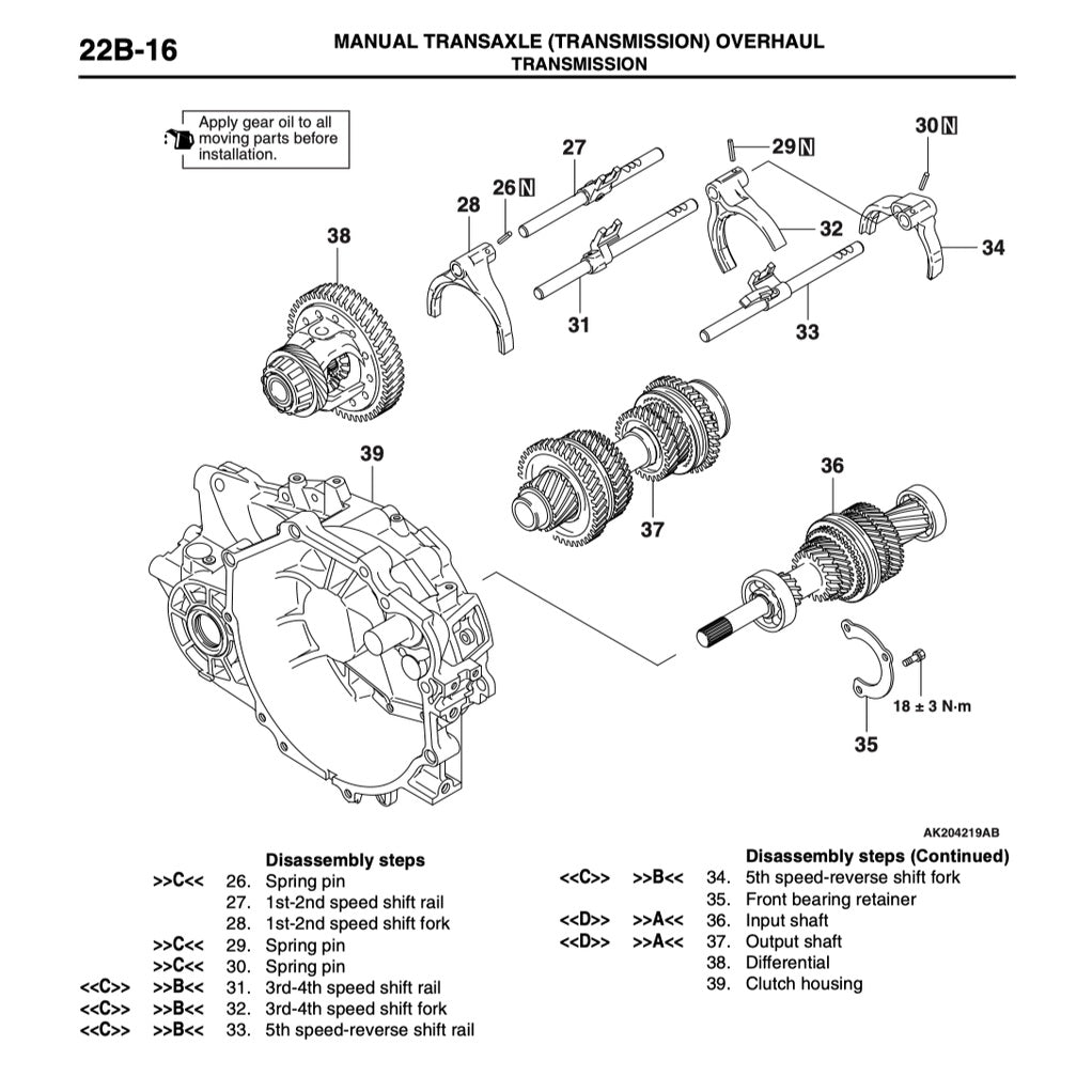 MITSUBISHI OUTLANDER I CU / AIRTREK (2003-2006) SERVICE WORKSHOP MANUAL - Image 7