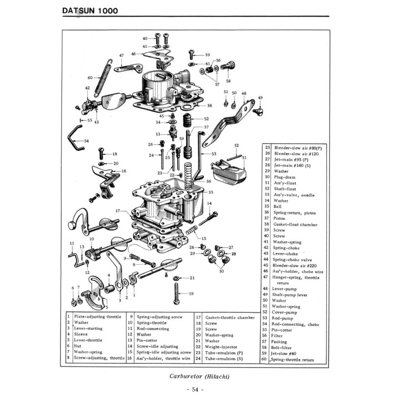DATSUN 1000 B10 (1966-1969) SERVICE WORKSHOP MANUAL - Image 8