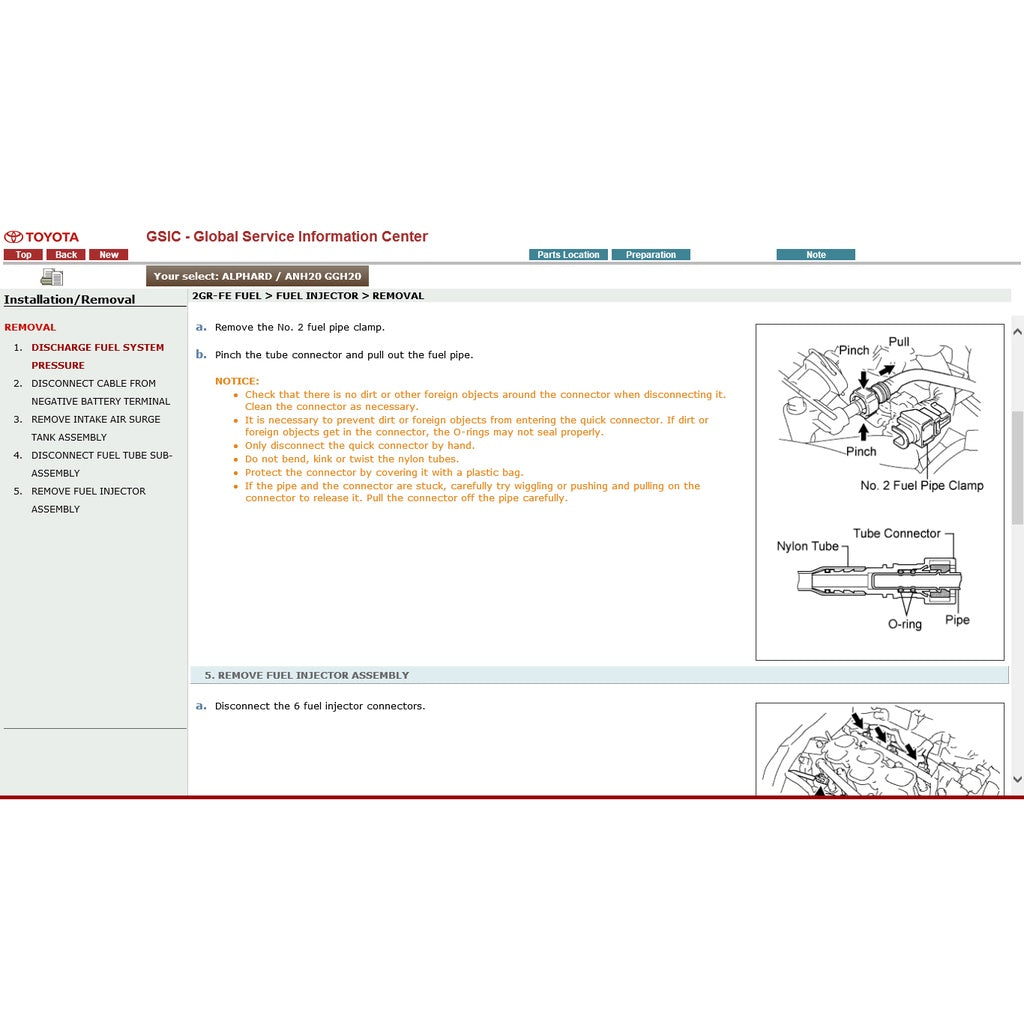 TOYOTA ALPHARD / VELLFIRE ANH20/GGH20 (2008-2015) SERVICE WORKSHOP MANUAL - Image 7