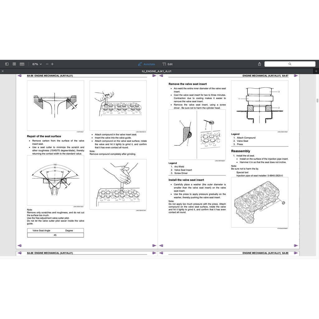 ISUZU ENGINE 4JK1 SERVICE WORKSHOP MANUAL- ISUZU D-MAX - Image 4