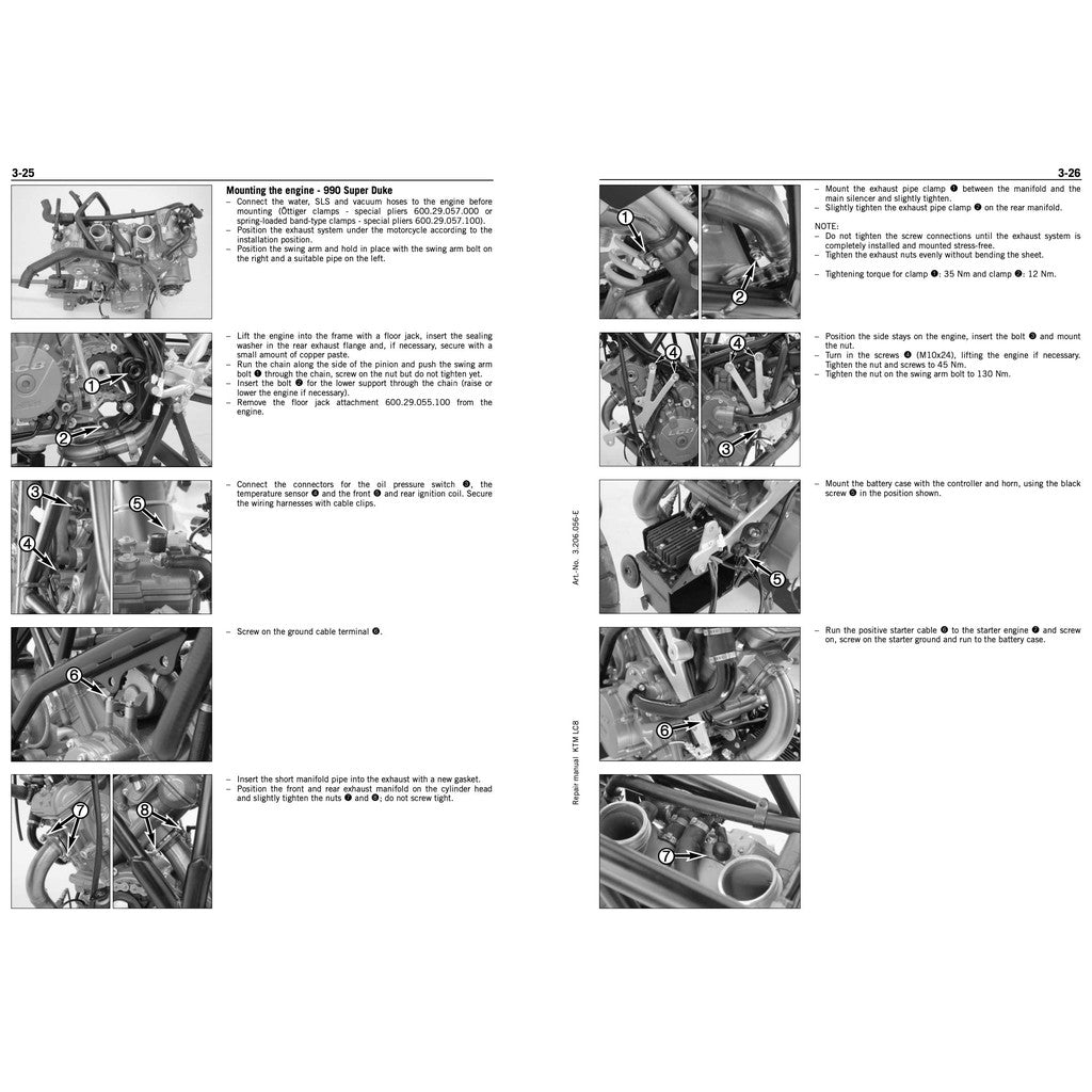 KTM 950/990 ADVENTURE (2003-2008) SERVICE REPAIR WORKSHOP MANUAL + PARTS CATALOGUE + OWNER'S MANUAL - Image 5