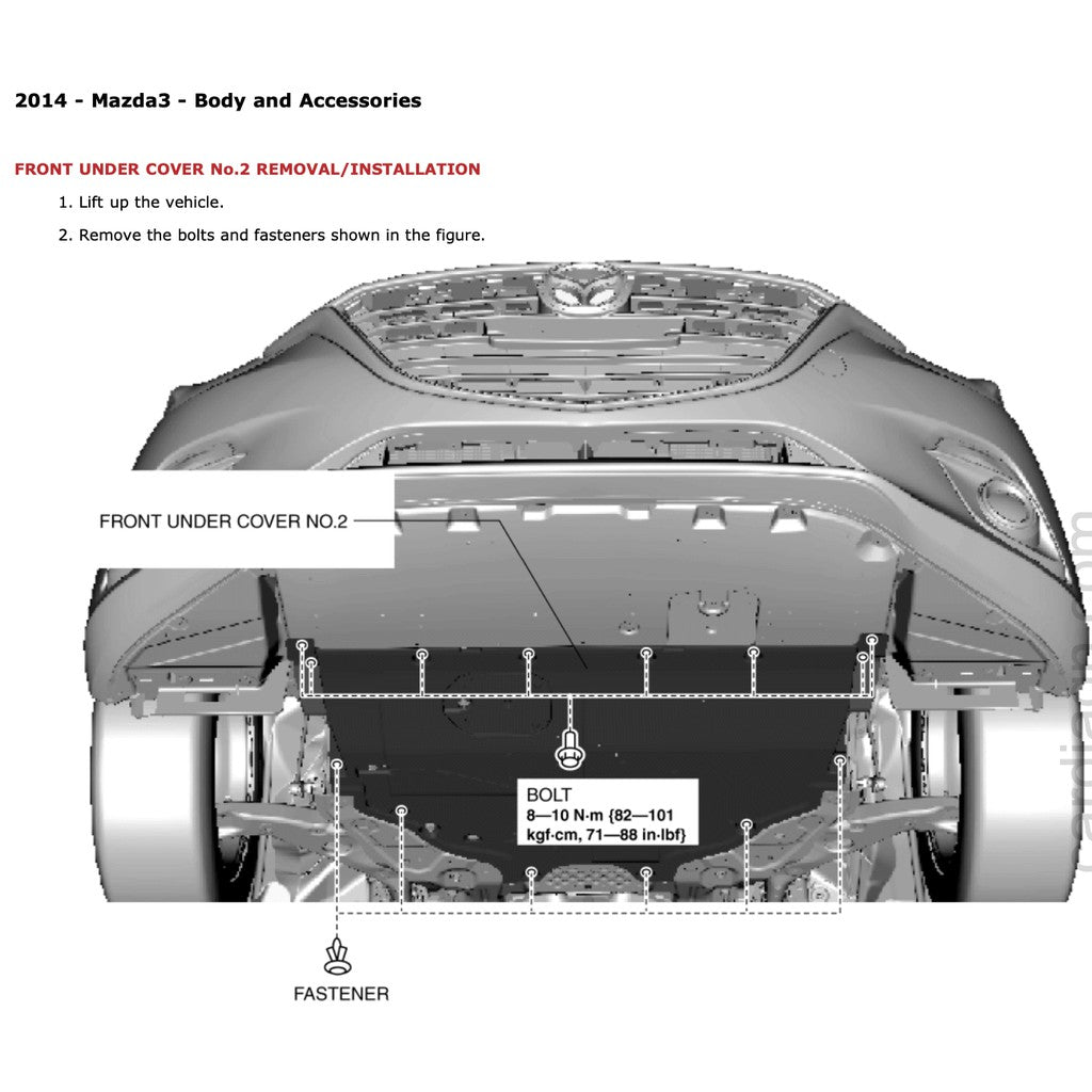 MAZDA 3 BN/BM (2013-2018) SERVICE WORKSHOP MANUAL - Image 6