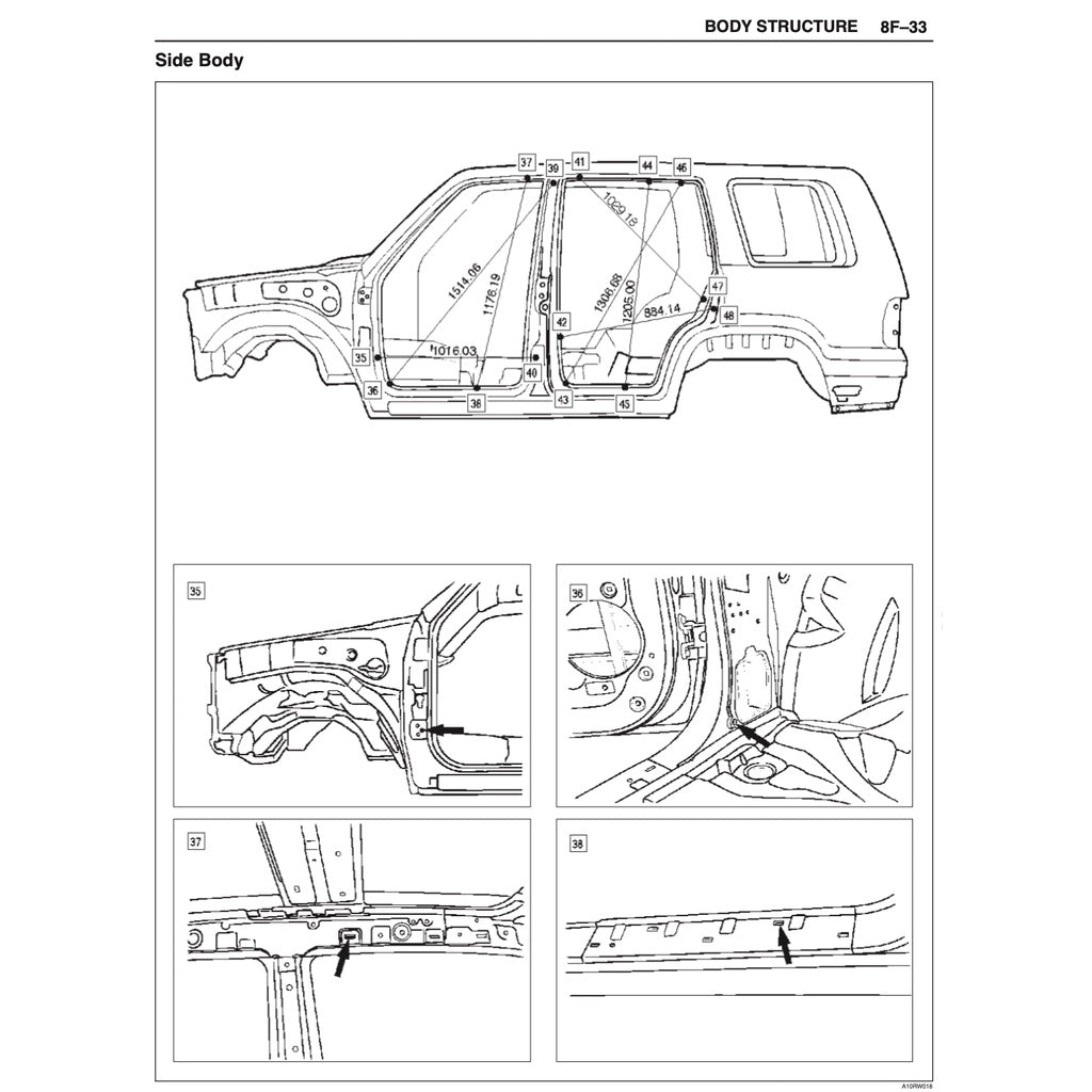 ISUZU TROOPER UX/UBS SERIES (1998-2003) SERVICE WORKSHOP MANUAL - Image 10