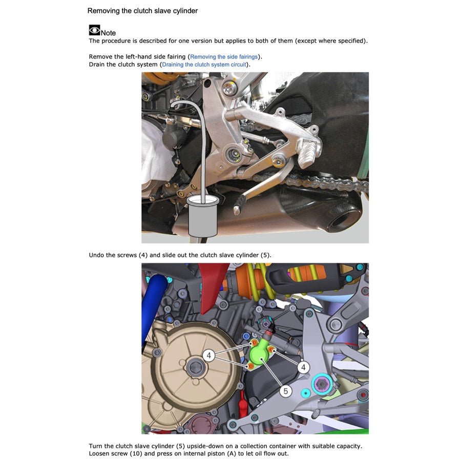 DUCATI PANIGALE 1299S (2015-2018) SERVICE WORKSHOP MANUAL + PARTS CATALOGUE + OWNER's MANUAL - Image 8