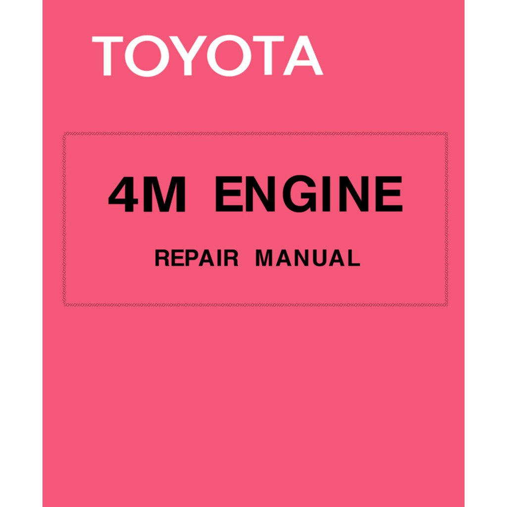 [CLASSIC] TOYOTA "4M" ENGINE (1977-1986) REPAIR MANUAL