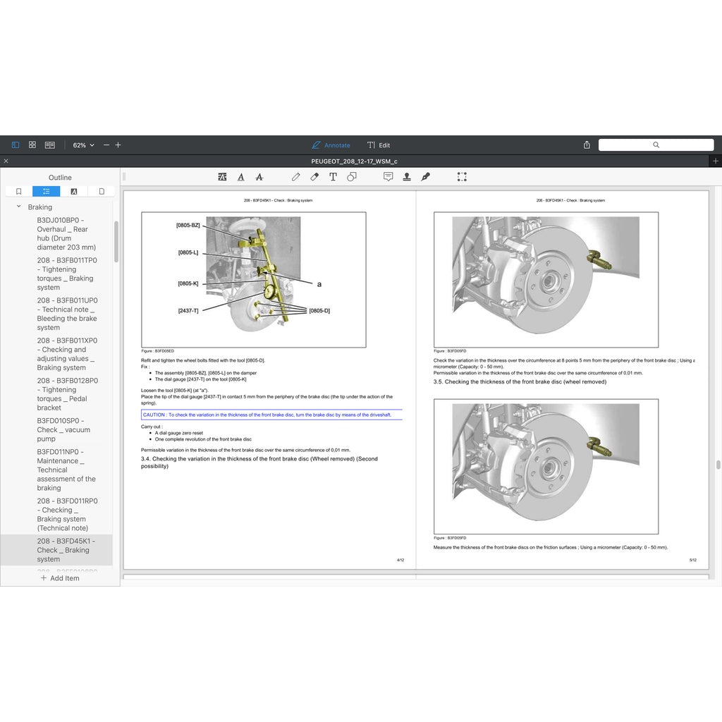 PEUGEOT 208 A9 (2012-2017) SERVICE WORKSHOP MANUAL - Image 5