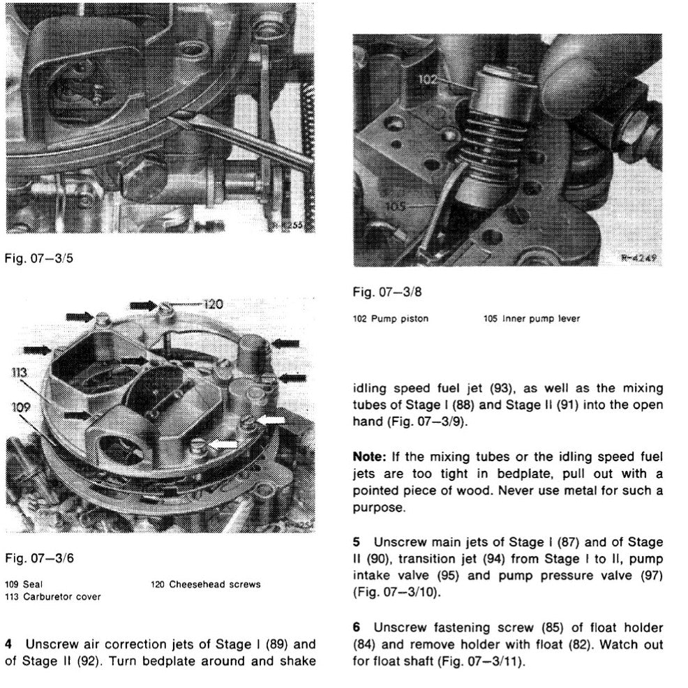 MERCEDES BENZ ENGINE M114 & M130 (1967-1976) SERVICE WORKSHOP MANUAL - Image 4