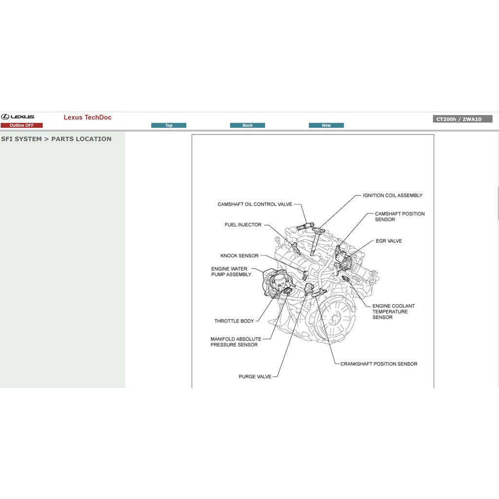 LEXUS CT200h (2011-2017) SERVICE WORKSHOP MANUAL - Image 8