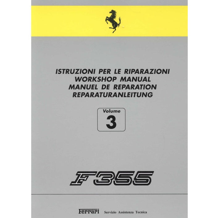 FERRARI F355/ F129 (1995-1999) SERVICE WORKSHOP MANUAL + PARTS CATALOGUE - Image 8