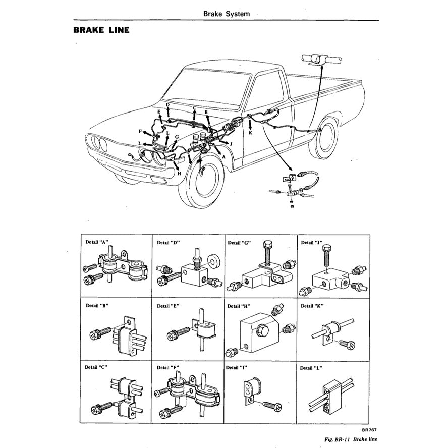 DATSUN PICKUP 620 (1972-1979) SERVICE WORKSHOP MANUAL - Image 9