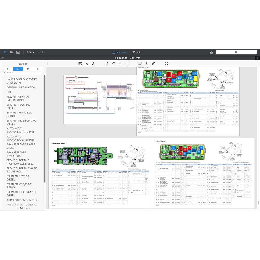 LAND ROVER DISCOVERY LR5 L462 (2017-2022) SERVICE WORKSHOP MANUAL - Image 9