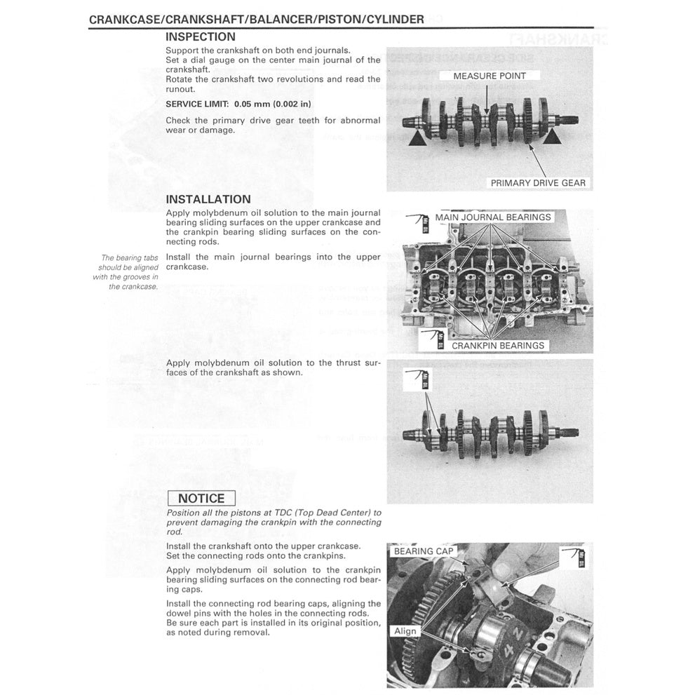 HONDA CBR1000RR (2004-2007) SERVICE WORKSHOP MANUAL + PARTS CATALOGUE + OWNER'S MANUAL - Image 7