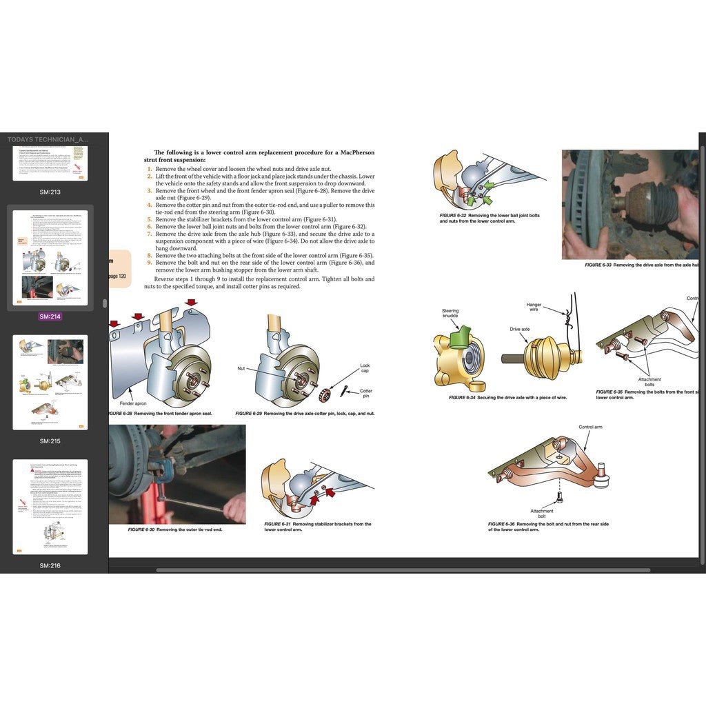 TODAY'S TECHNICIAN: AUTOMOTIVE SUSPENSION & STEERING SYSTEMS - TRAINING AND WORKSHOP MANUAL - Image 5