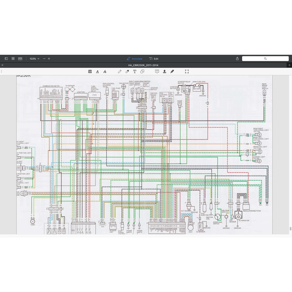HONDA CBR 250 R (2011-2021) SERVICE WORKSHOP MANUAL + PARTS CATALOGUE + OWNER'S MANUAL / CBR250R - Image 4