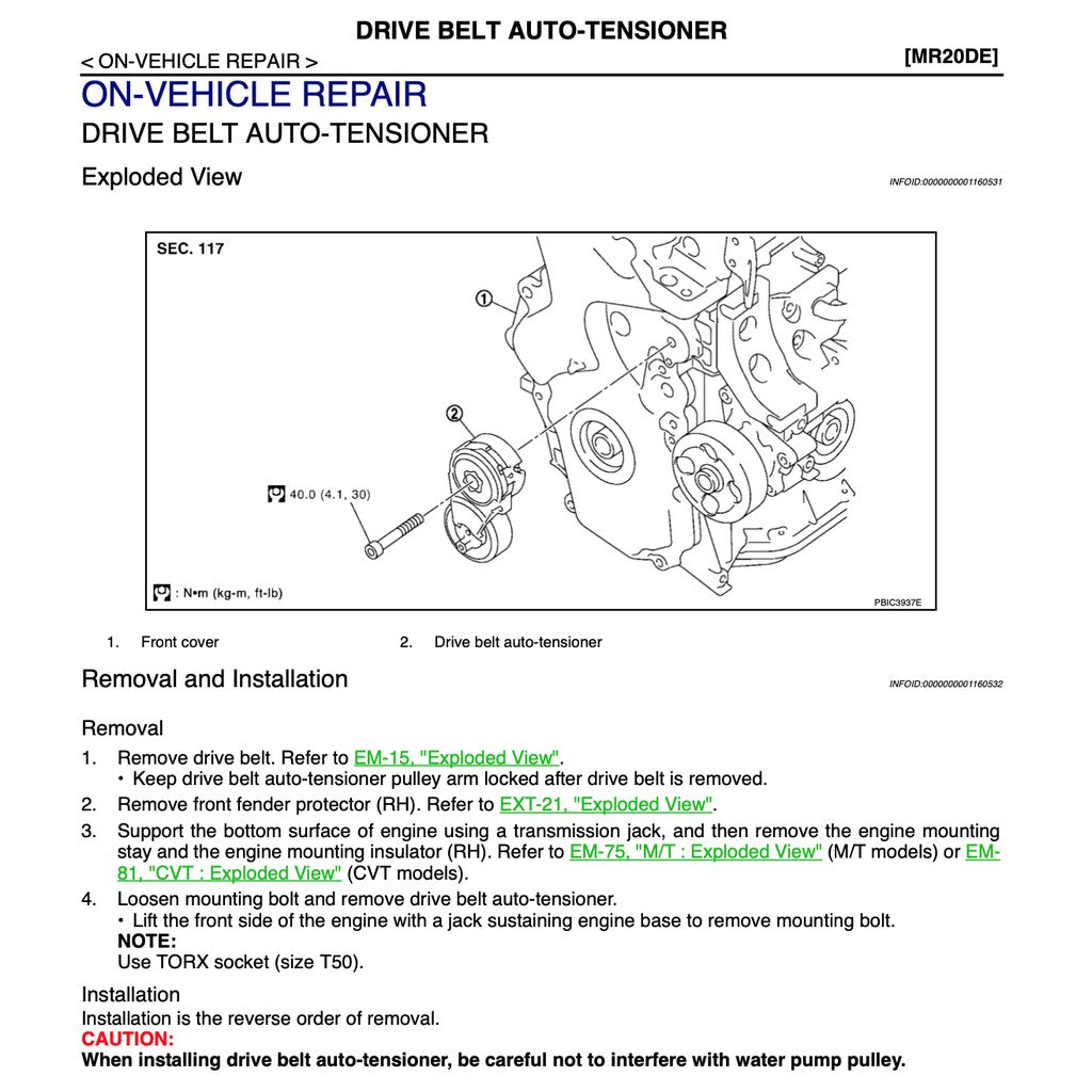 Nissan X-Trail T31 (2007-2013) SERVICE WORKSHOP MANUAL - Image 5