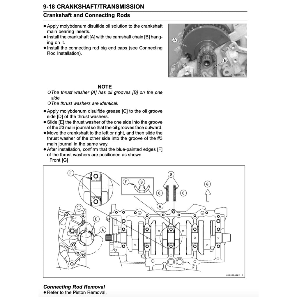 KAWASAKI ZX-6R /636 (2013-2016) SERVICE WORKSHOP MANUAL + OWNER'S MANUAL - Image 7