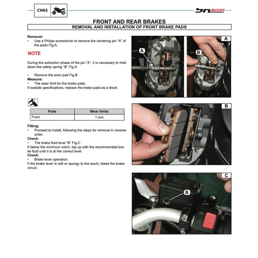 BENELLI BN600 R (2014-2018) SERVICE WORKSHOP MANUAL + PARTS CATALOGUE + OWNER'S MANUAL - Image 10