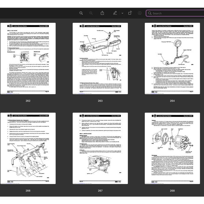 LOTUS ELISE S1 M111 (1994-2001) SERVICE NOTE WORKSHOP MANUAL - Image 9